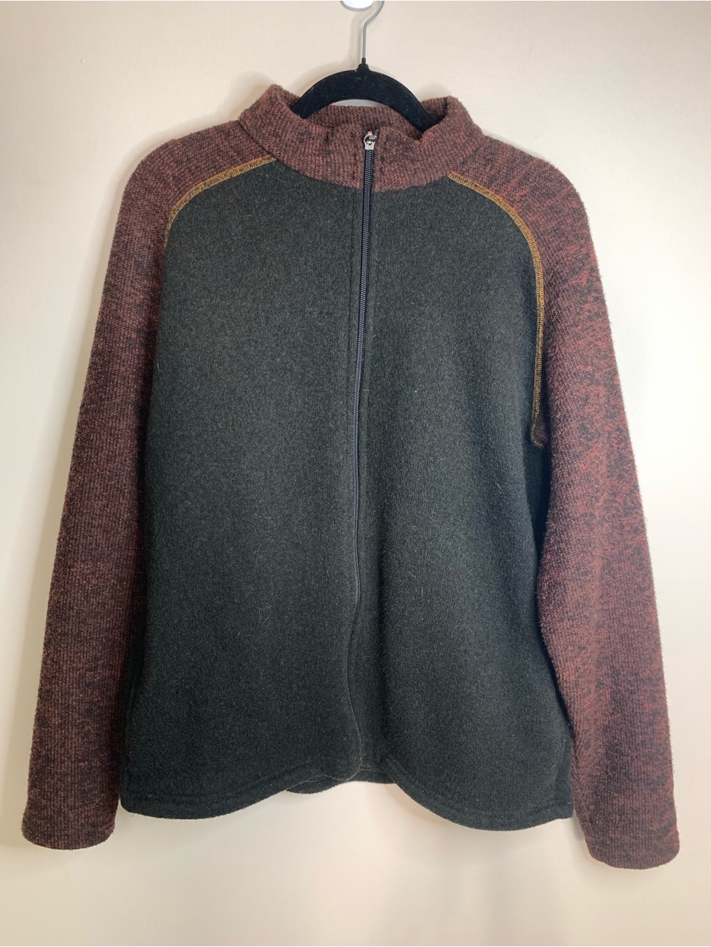 Kuhl Brown Alfpaca Fleece Jacket Full Zip Warm Outdoors Hiking M